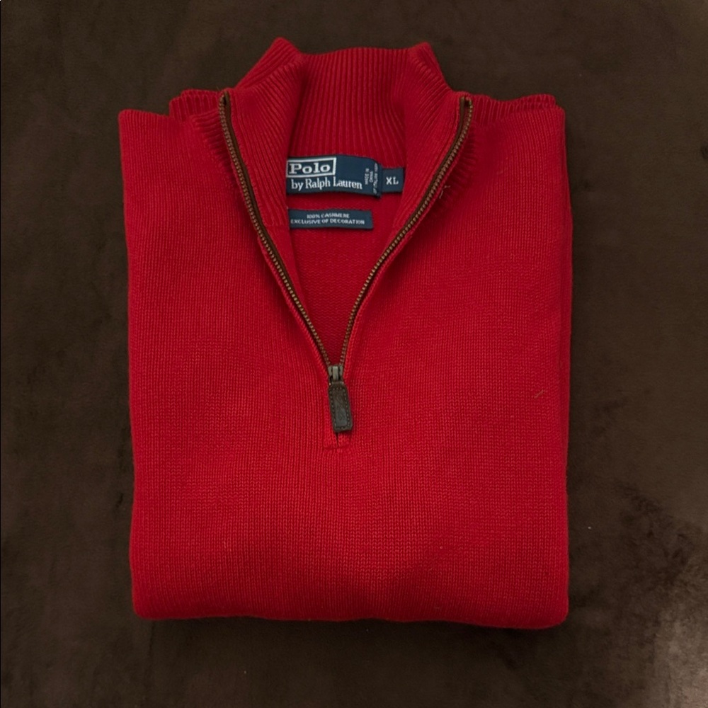 Men’s Polo Ralph Lauren cashmere quarter zip